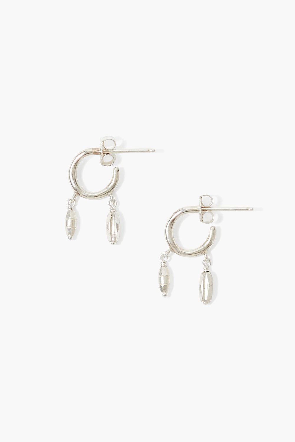 Silver Hoop Earrings in Elegant Design