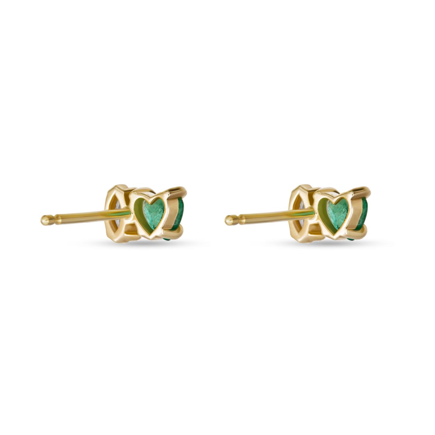 Emerald Stone Luxe Stud Earrings