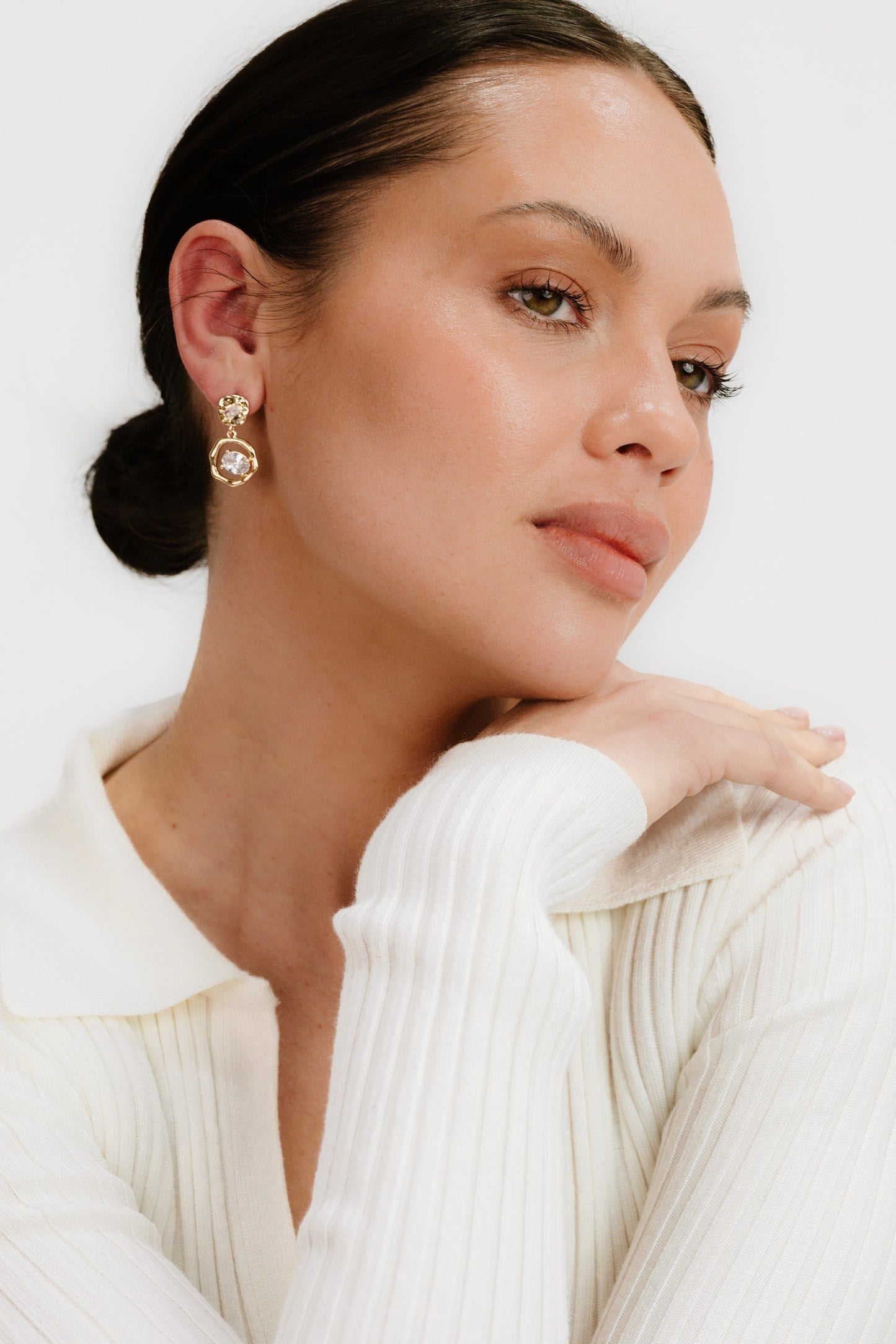 Unique Organic Shape Crystal Earrings for All Occasions