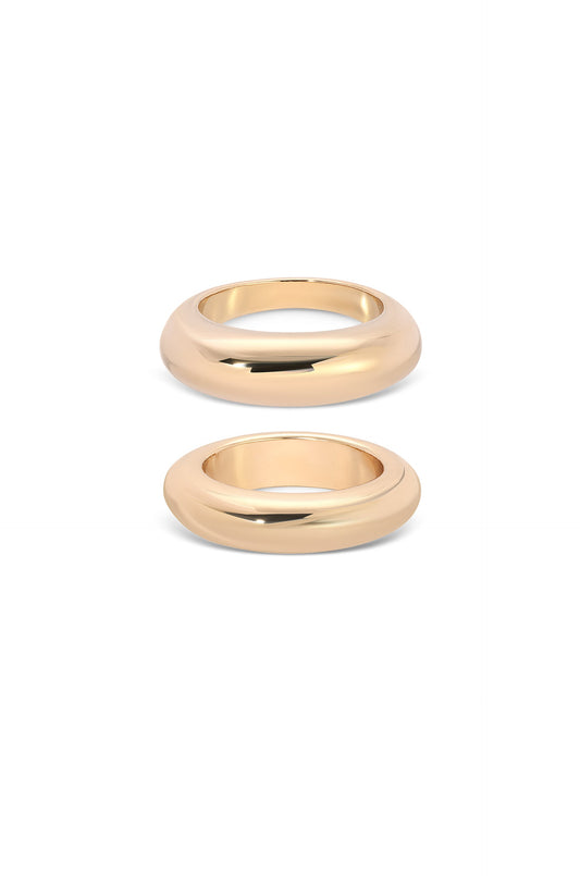 Stylish Modern Dome Ring Collection