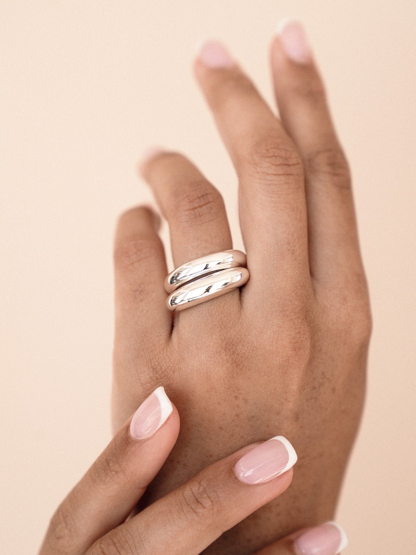 Stylish Modern Dome Ring Collection