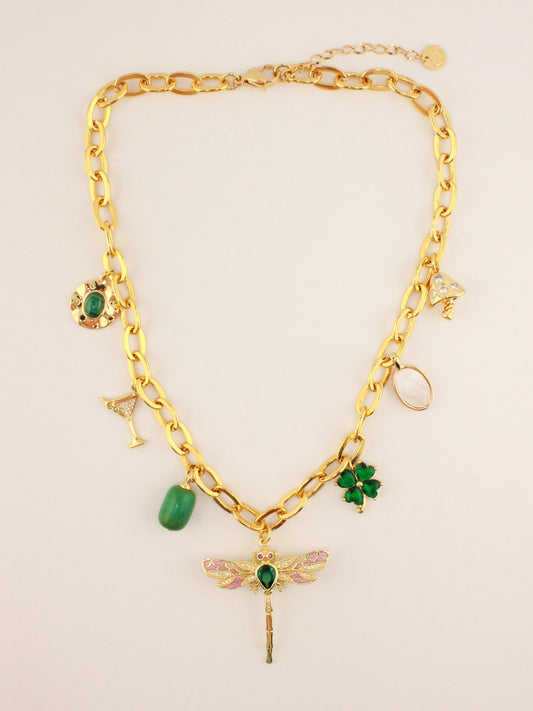 Emerald Charm Necklace for Stylish Wear