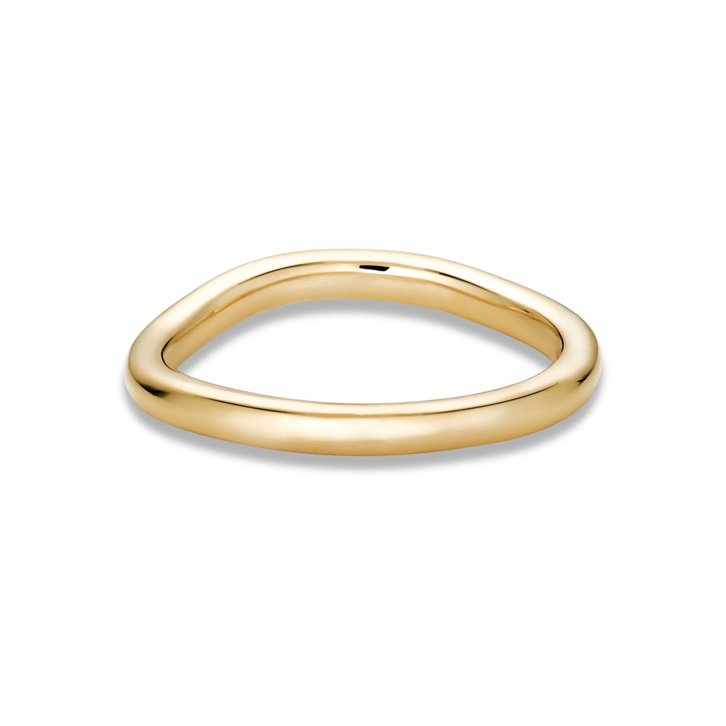 Elegant Wave Design Band Ring