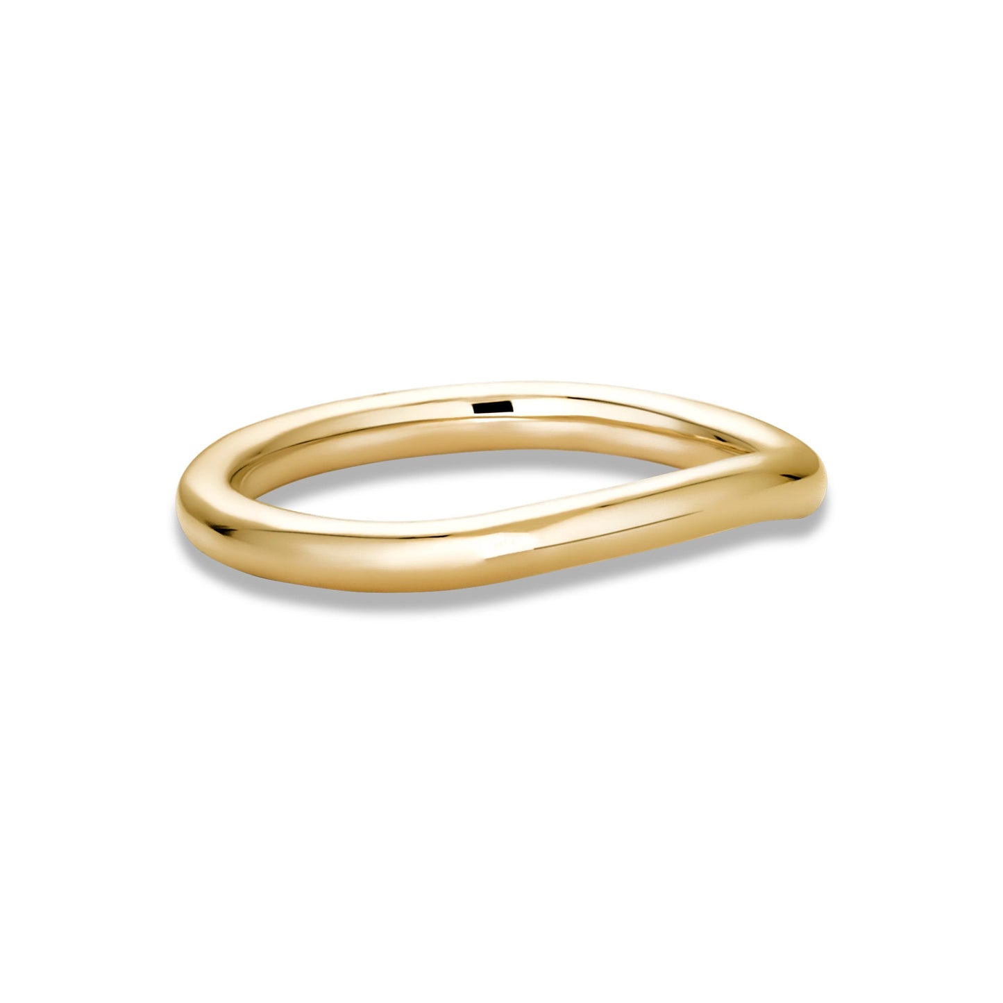 Elegant Wave Design Band Ring