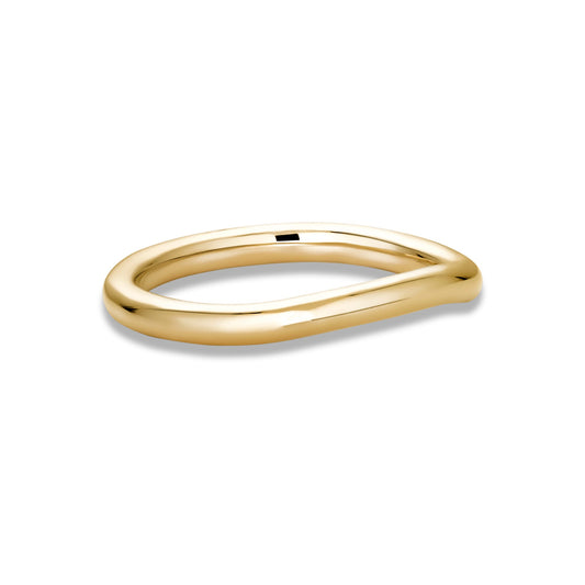 Elegant Wave Design Band Ring