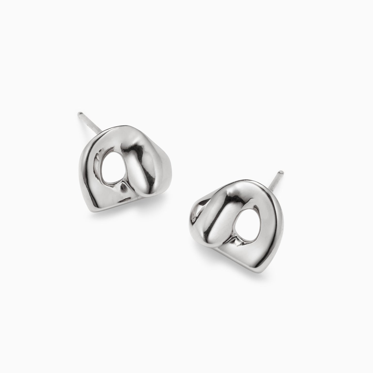 Silver Stud Earrings in Elegant Design