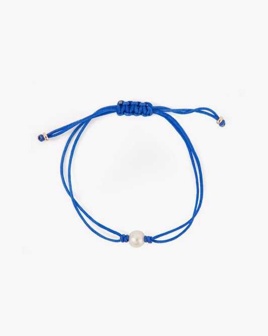 Silk Cord Bracelet with Pearl Accents 1