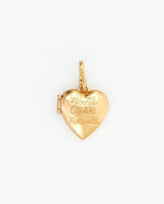 Silver Heart Locket Charm for Personal Use