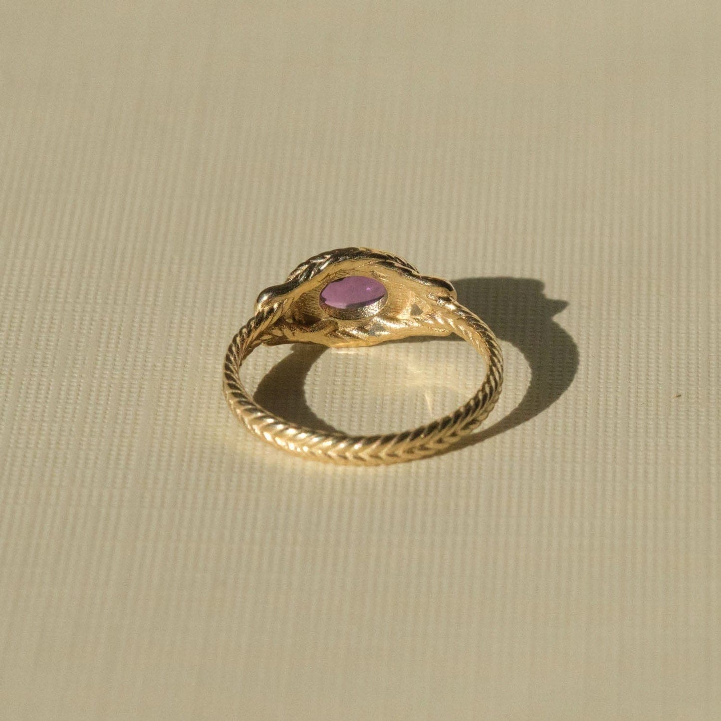 Amethyst Ancient Heirloom Ring in Classic Design