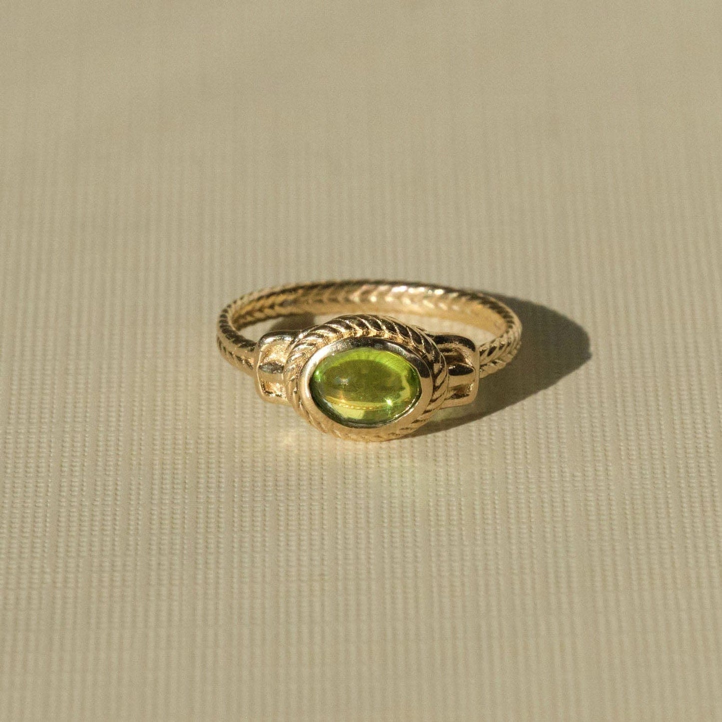 Peridot Ancient Heirloom Style Ring