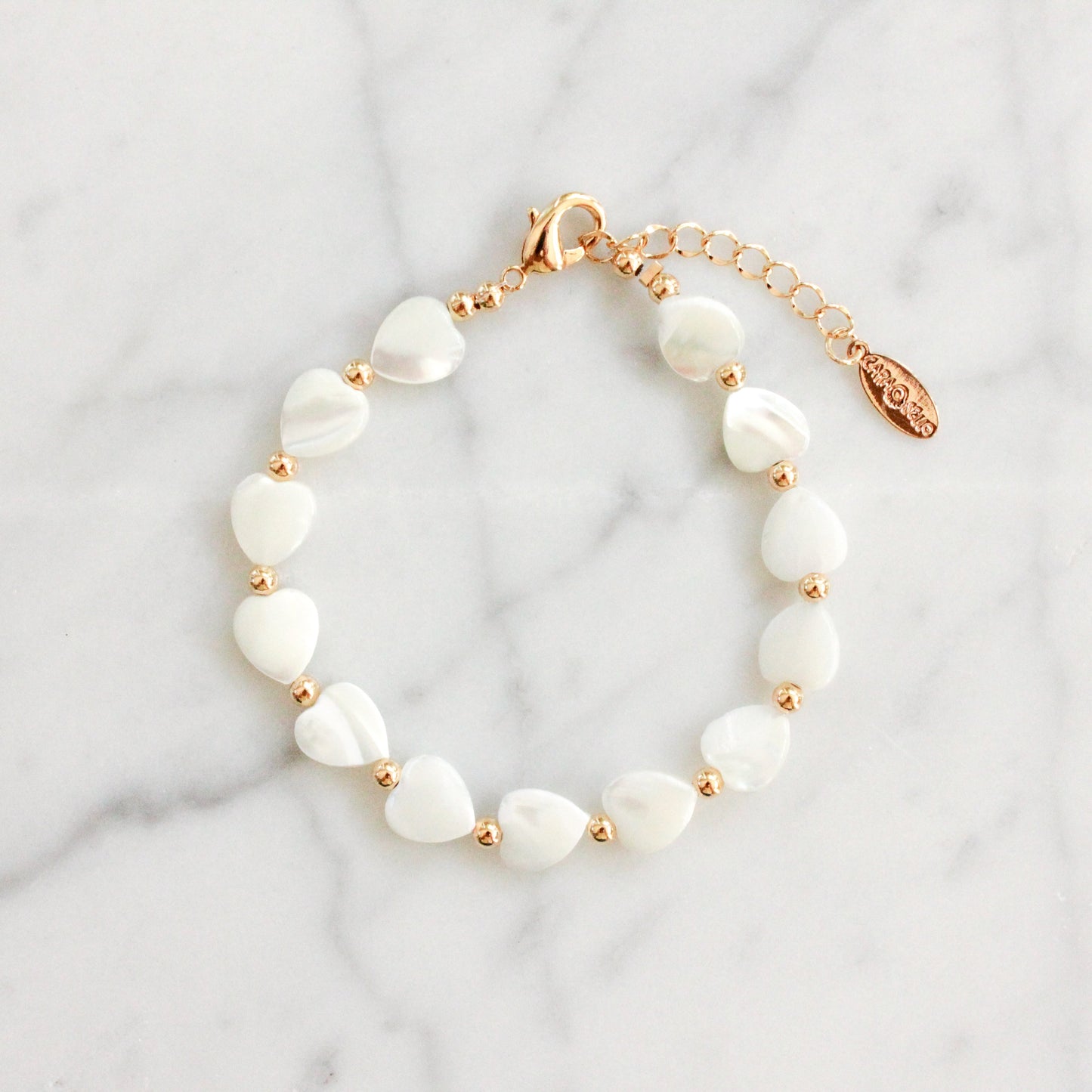 Heart Shaped Nacre Bracelet for Women