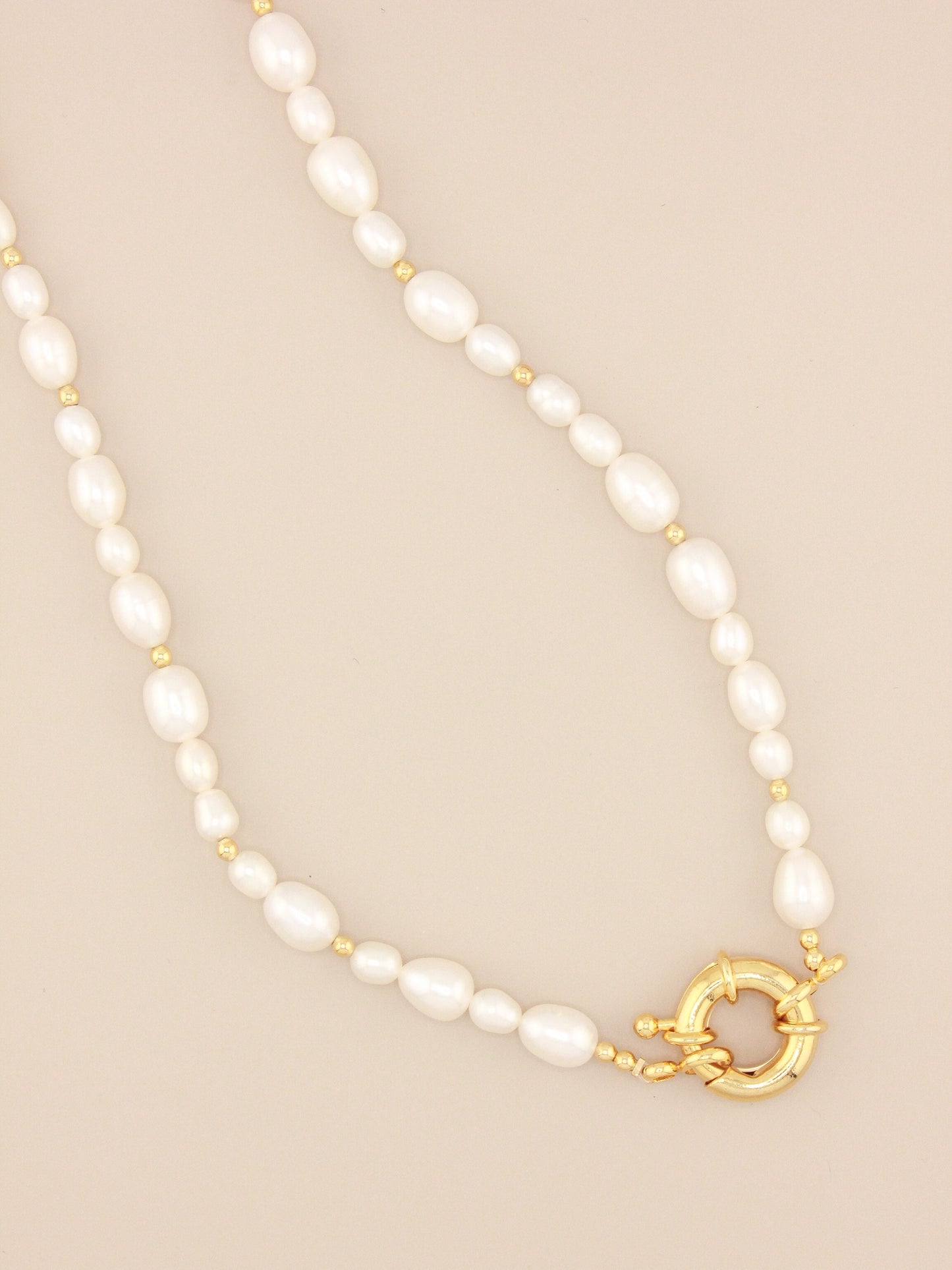 Pearl Sailboat Design Necklace for Women