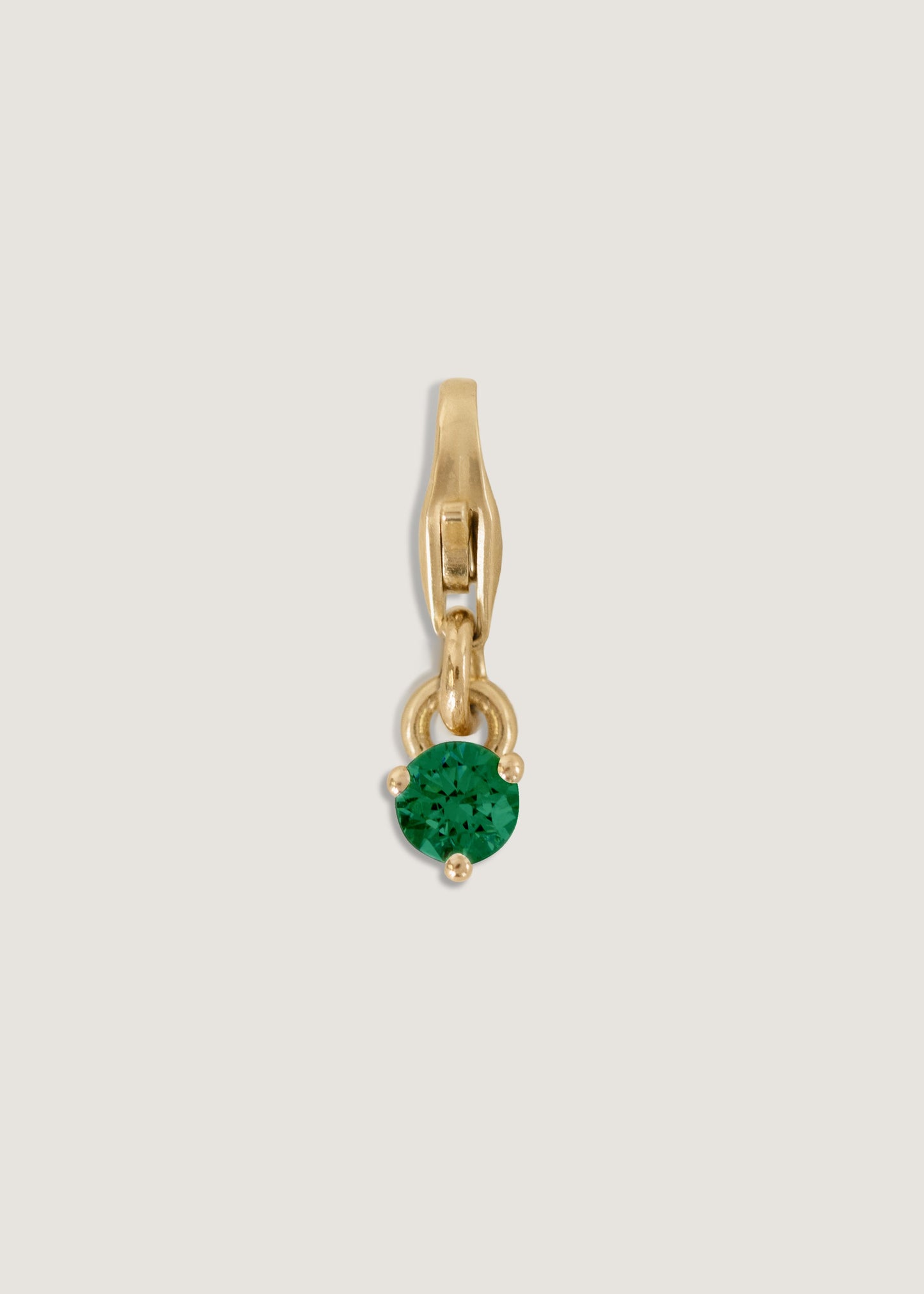 Emerald Birthstone Charm Jewelry Piece