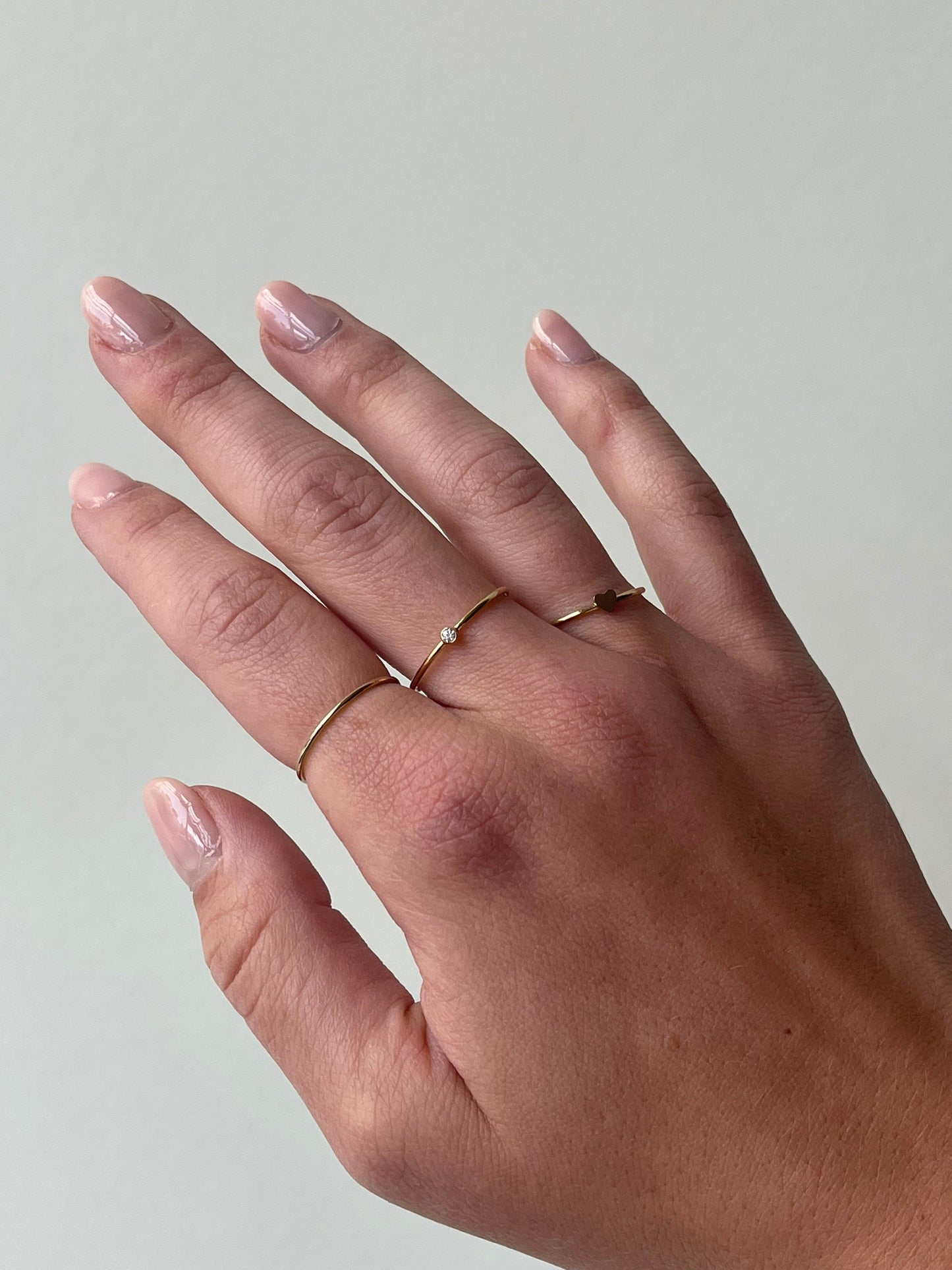 Dainty Stacking Ring Set in Silver