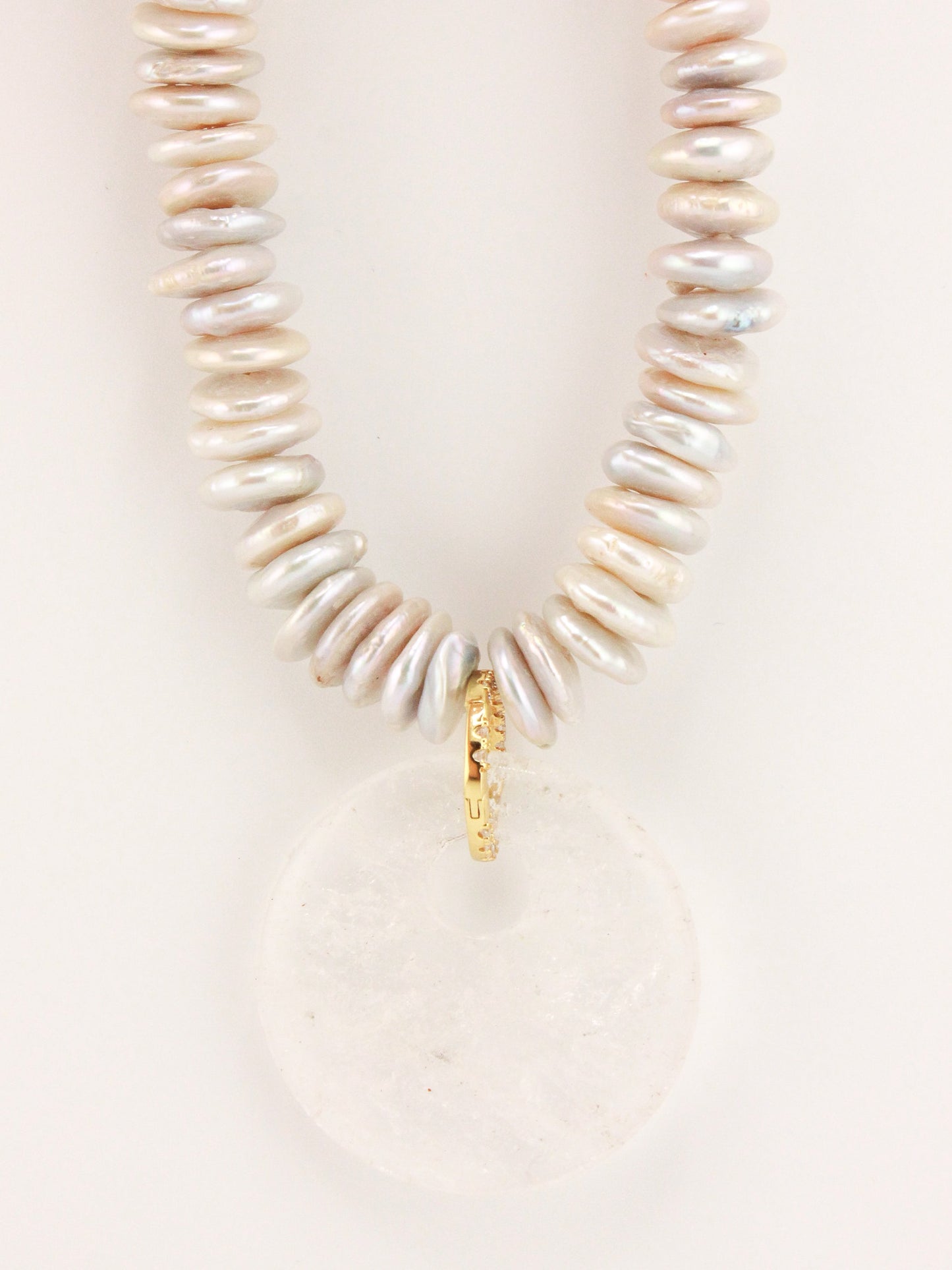 Stunning Quartz Charm with Halo Design