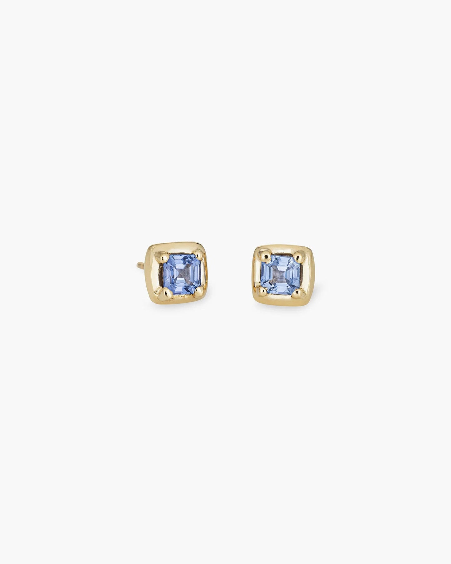 Square Silver Stud Earrings for Everyday Wear