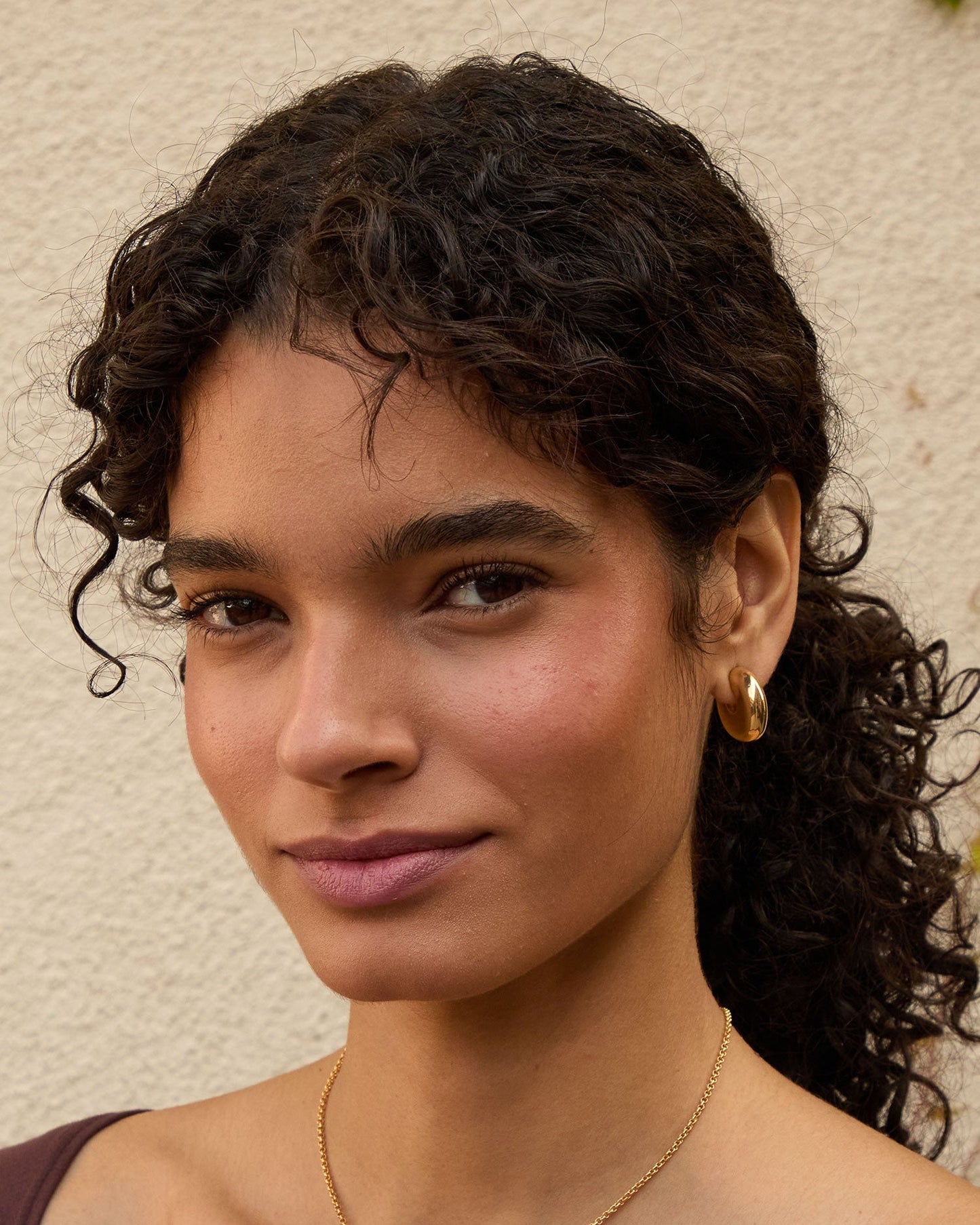 Hoop Earrings in Silver Metal Design