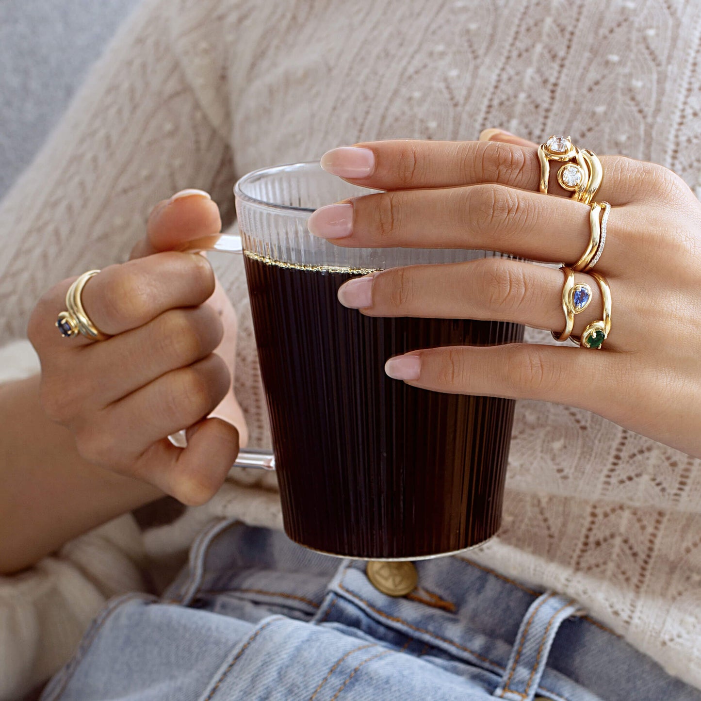 Bold Merge Silver Ring for Stylish Looks