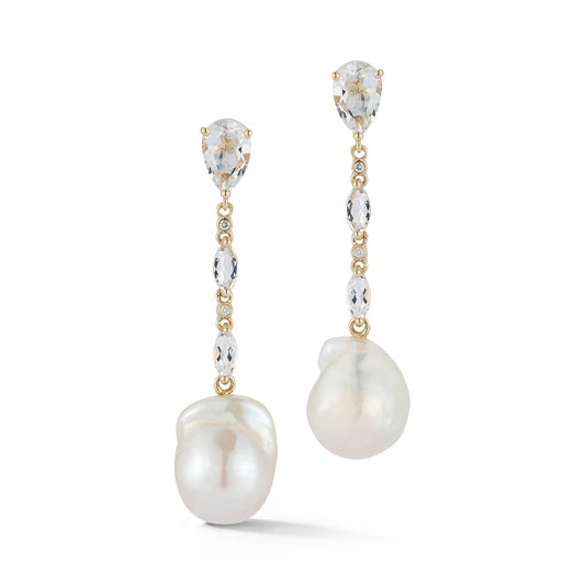 Baroque Pearl Duster Earrings