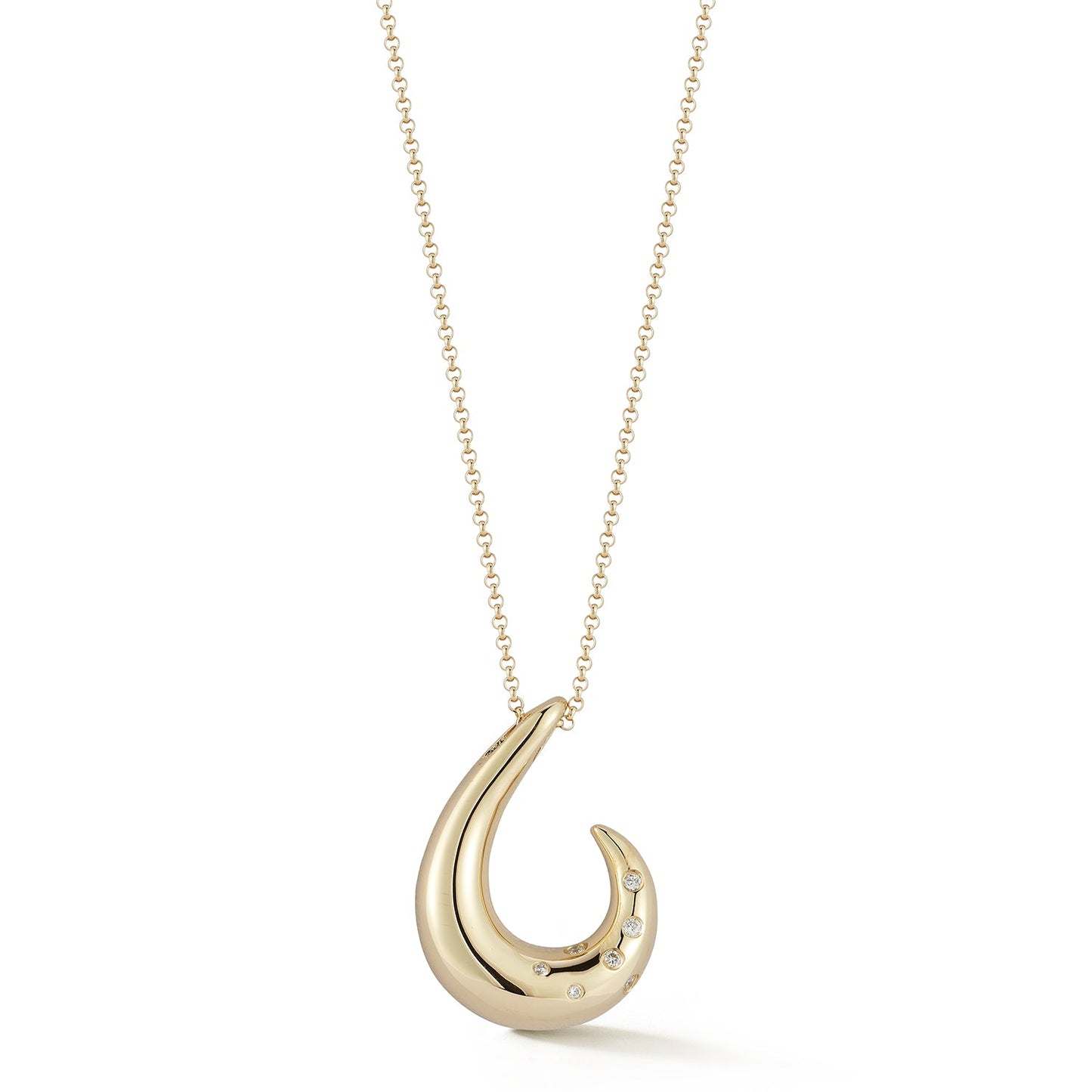 14kt Curled Necklace