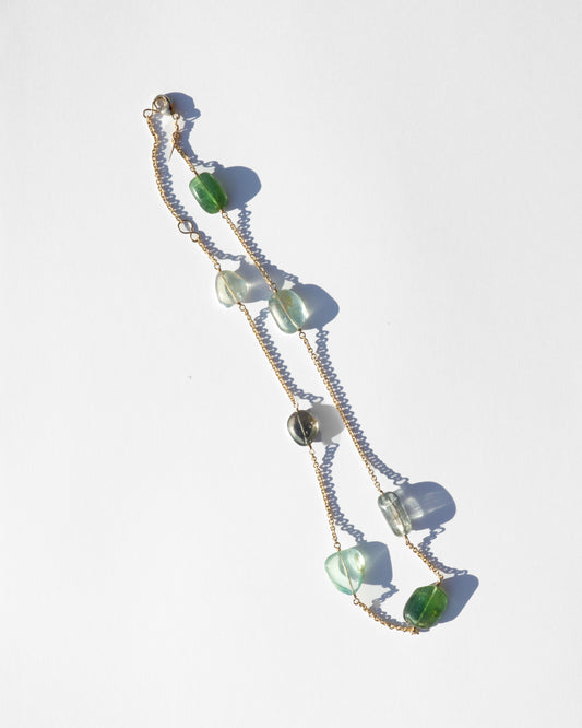 14K Tourmaline Chain Necklace