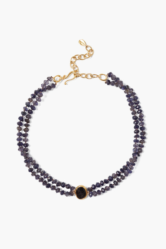 Iolite Necklace with Elegant Design