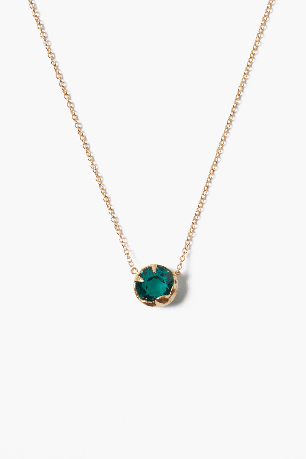 Emerald Crystal May Birthstone Necklace