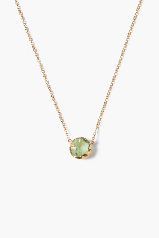 Peridot Crystal August Birthstone Necklace