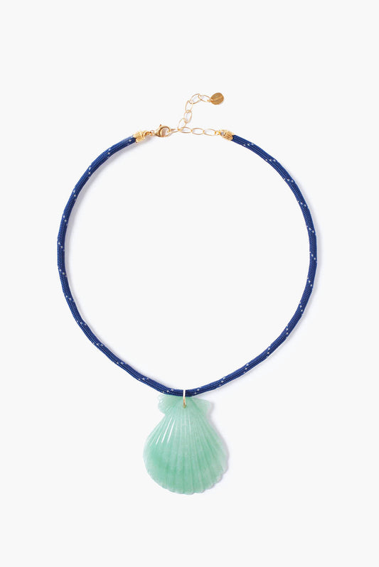 Green Aventurine Shell Necklace Design