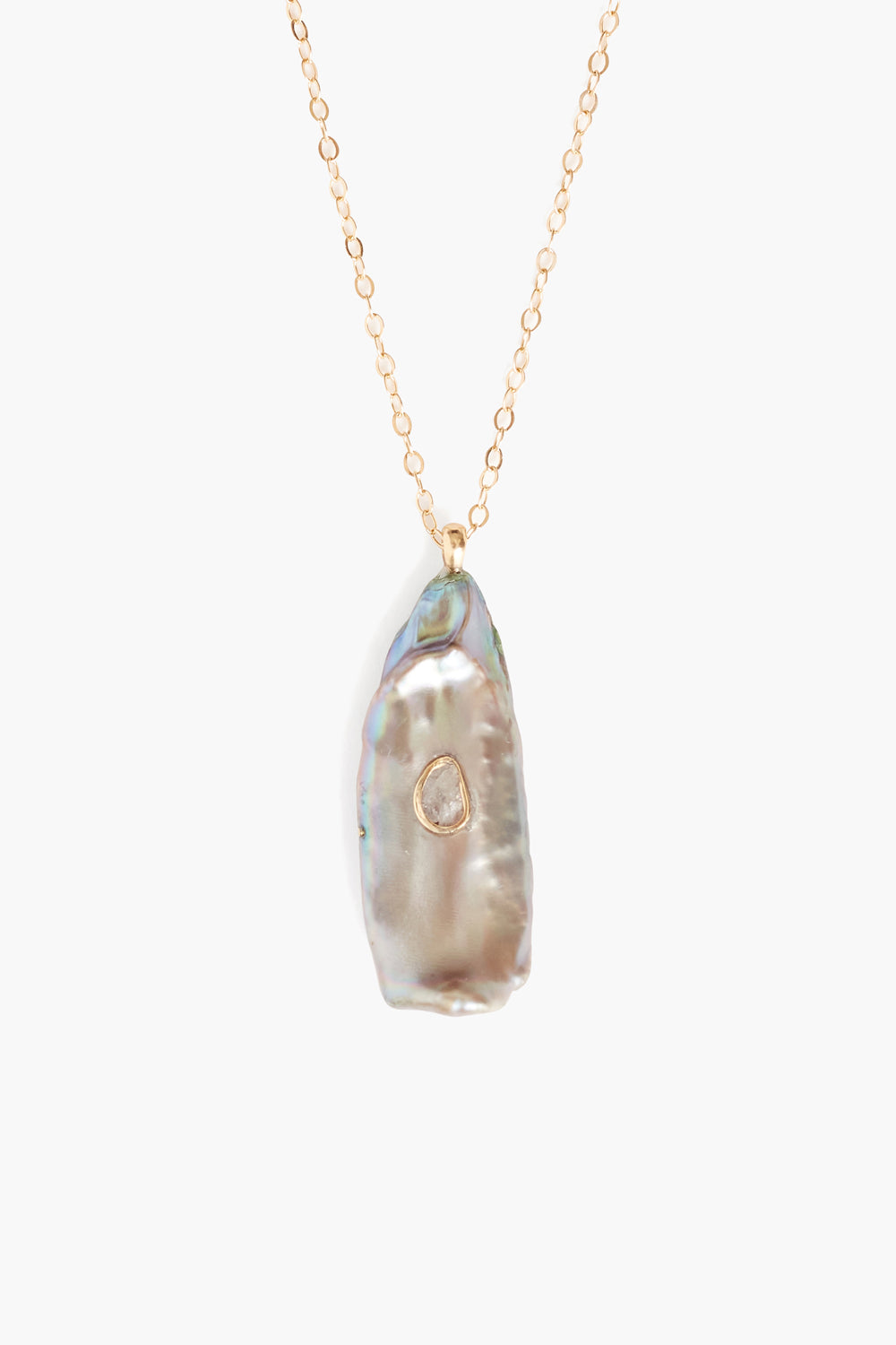 Green Biwa Pearl Oasis Necklace