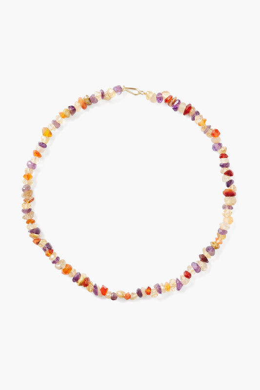 14k Multi Mix Colorful Necklace Design