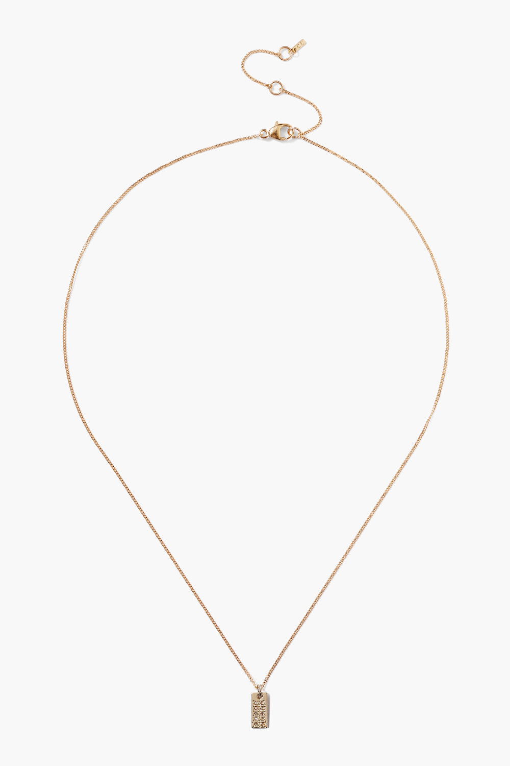 14k Gold Domino Necklace