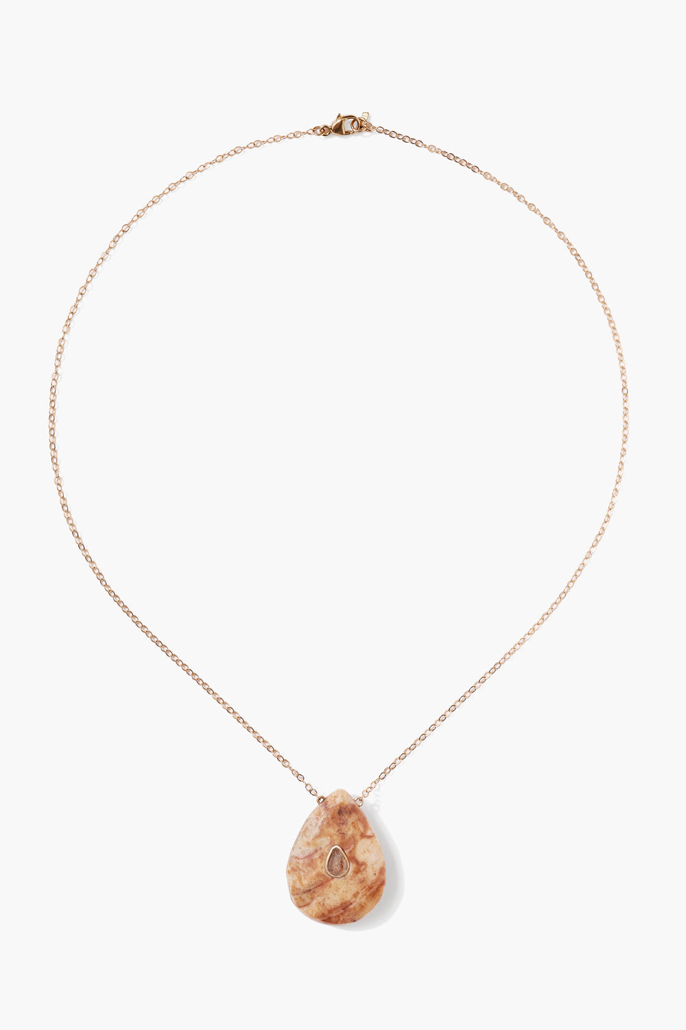 14k Agate Temple Necklace