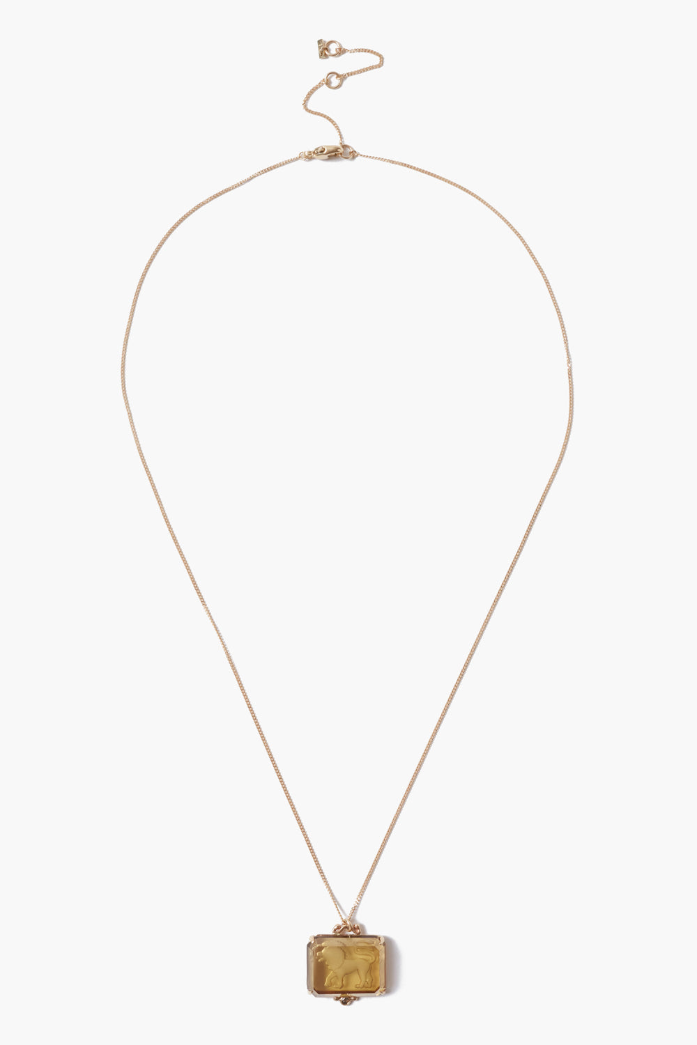 Gold Leo Zodiac Necklace in 14k Design