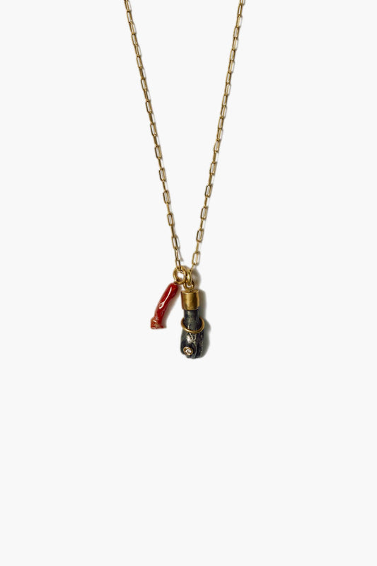 14k Red Mano Figa Necklace