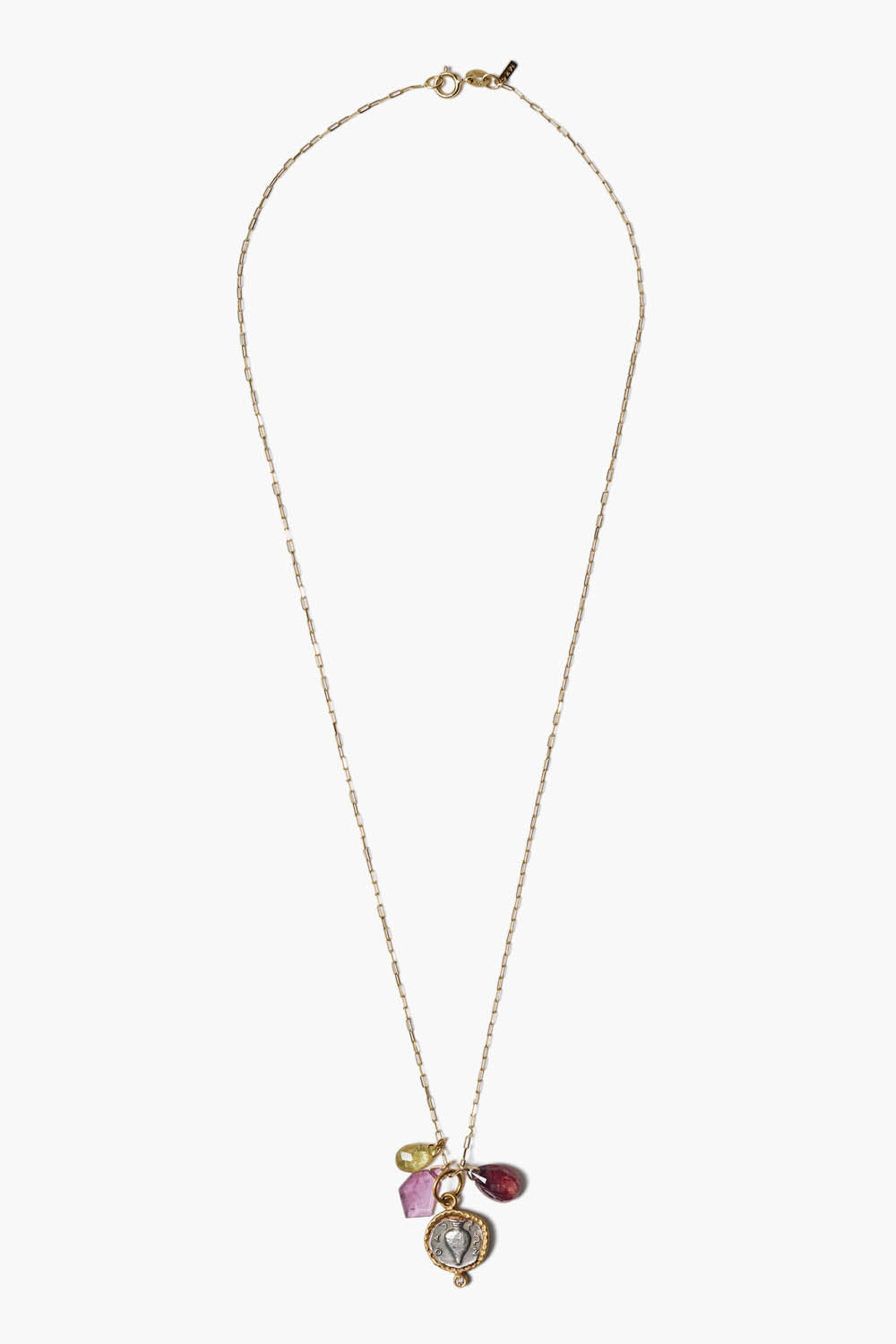 14k Gold Amphora Charm Necklace