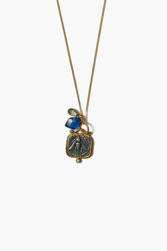 14k Gold Ephesus Charm Necklace for Women