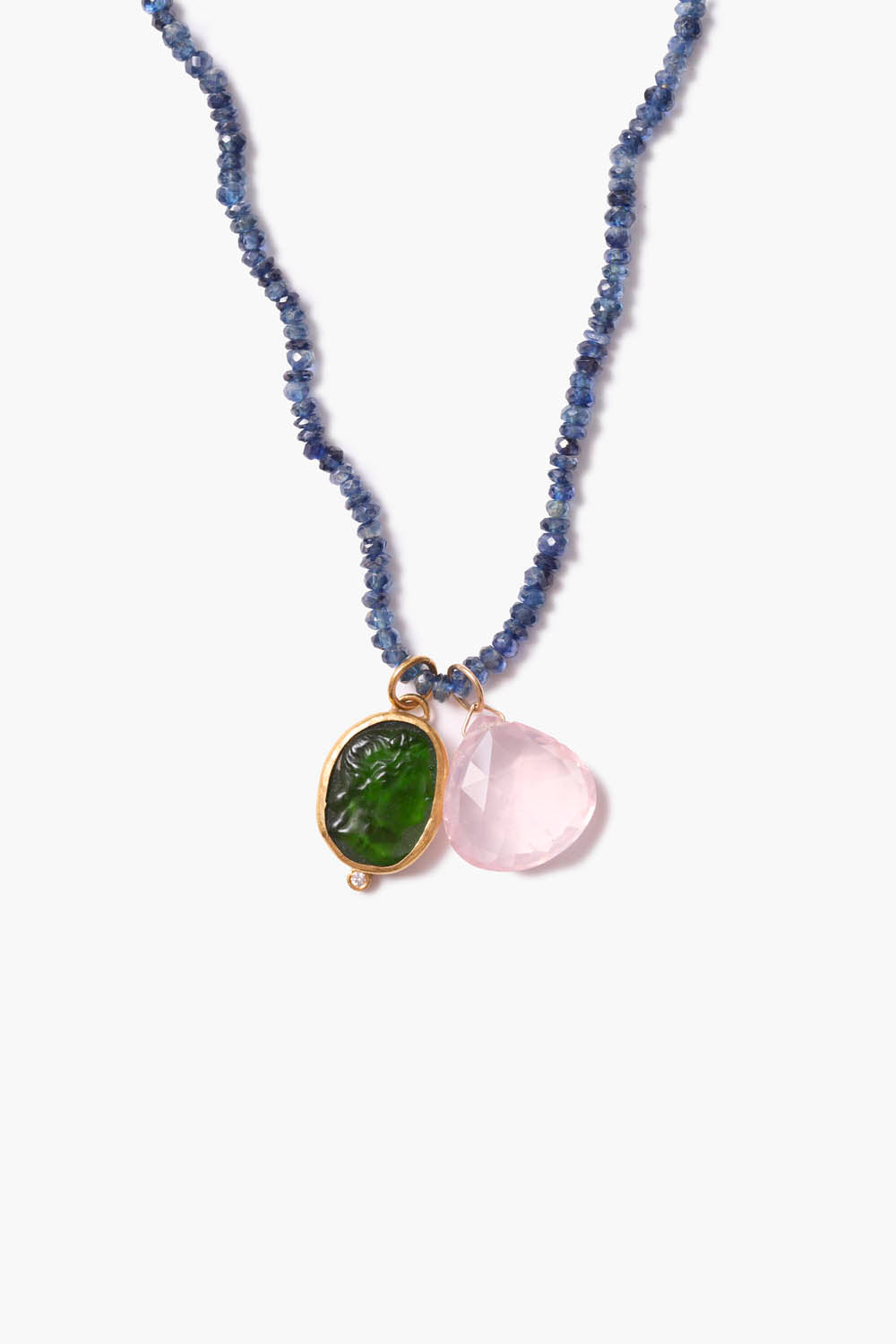 14k Cameo Necklace in Neptune Design