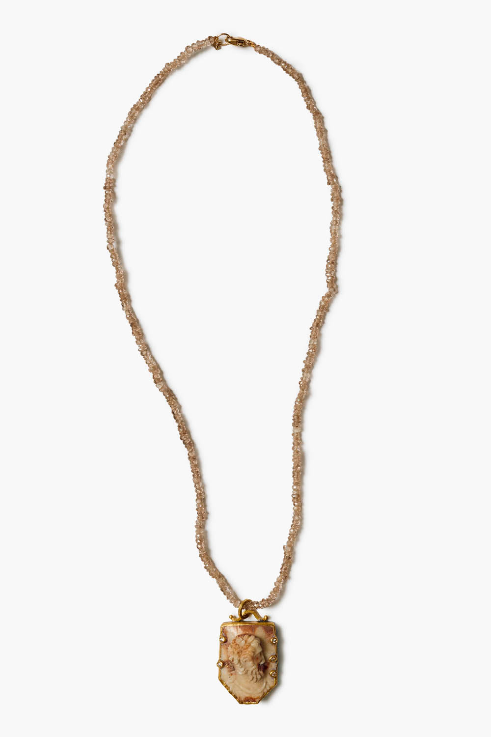 14k Cameo Necklace Multi