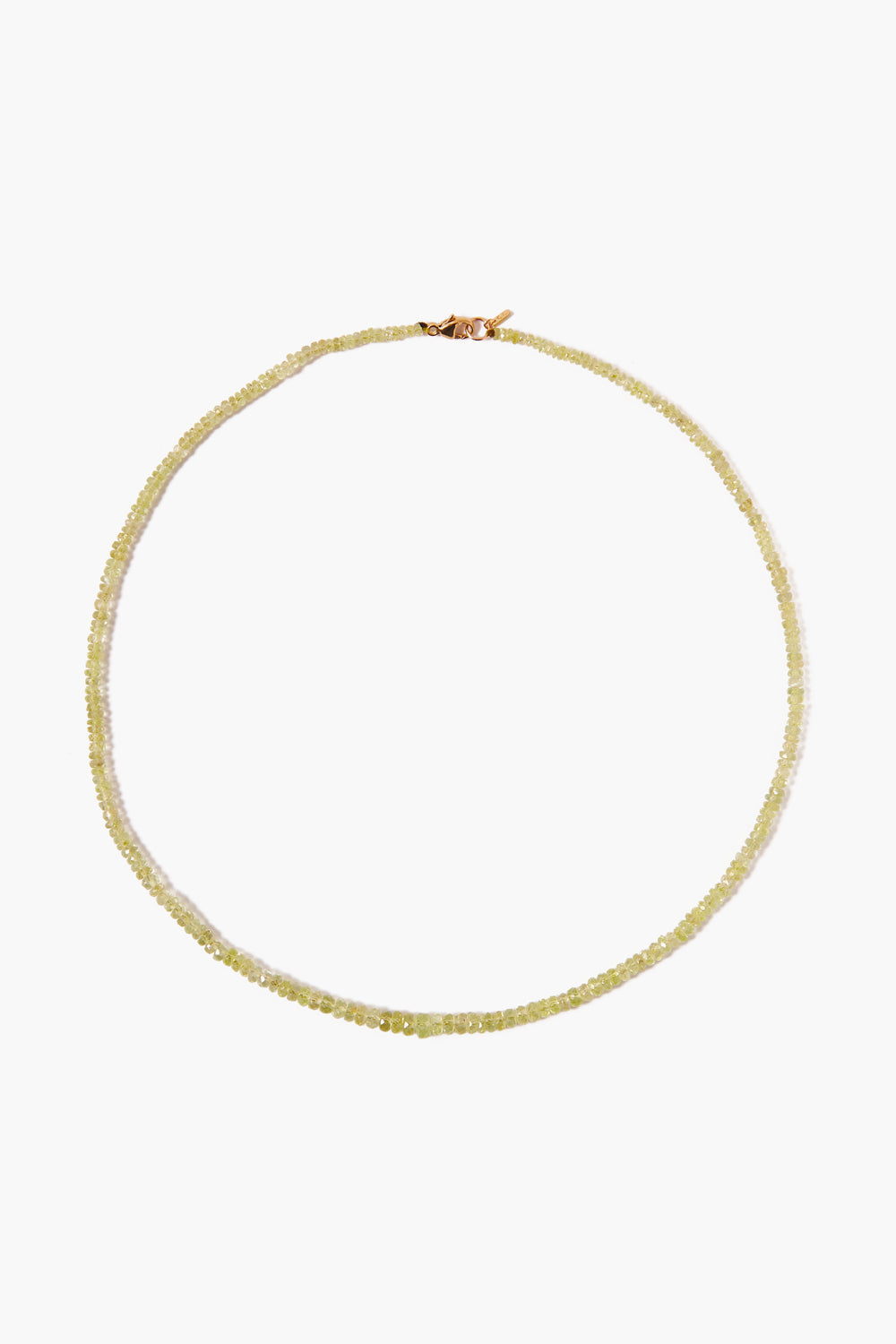 Chrysoberyl Collar Necklace in 14k Gold