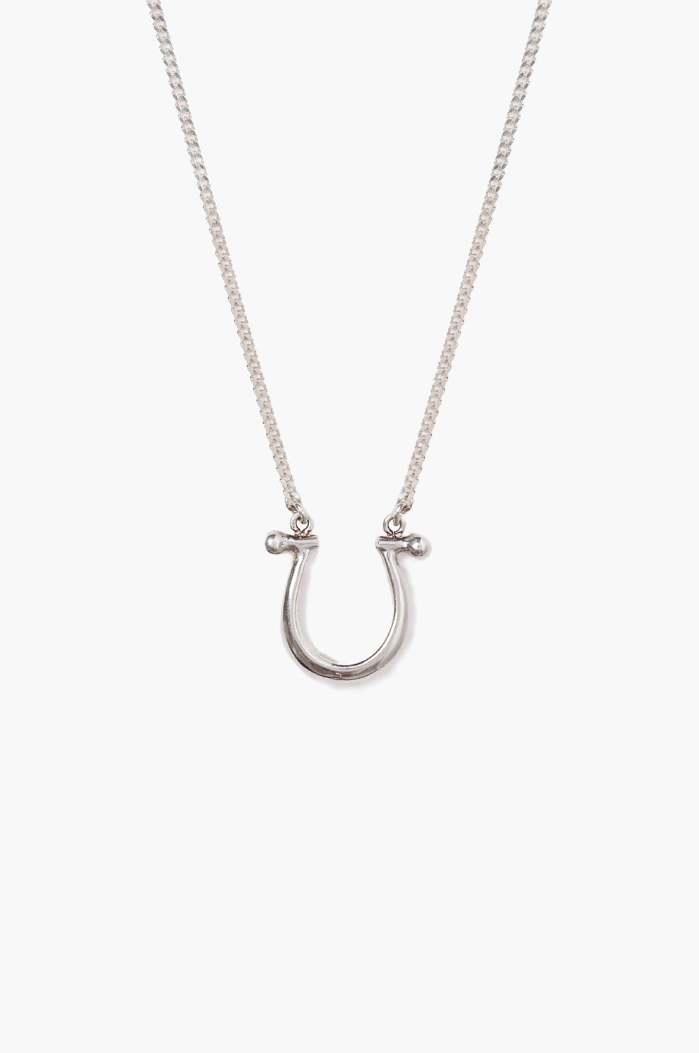 Silver Horseshoe Design Necklace