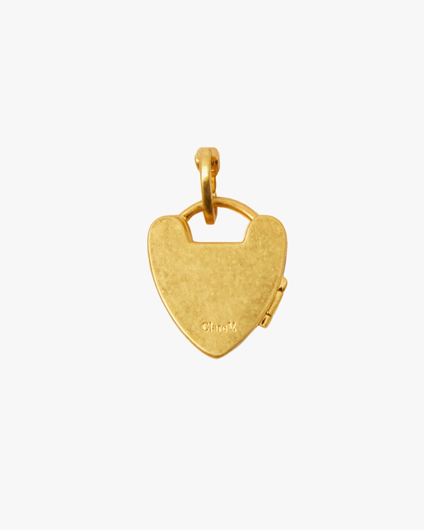 Locket Charm Pendant in Padlock Design