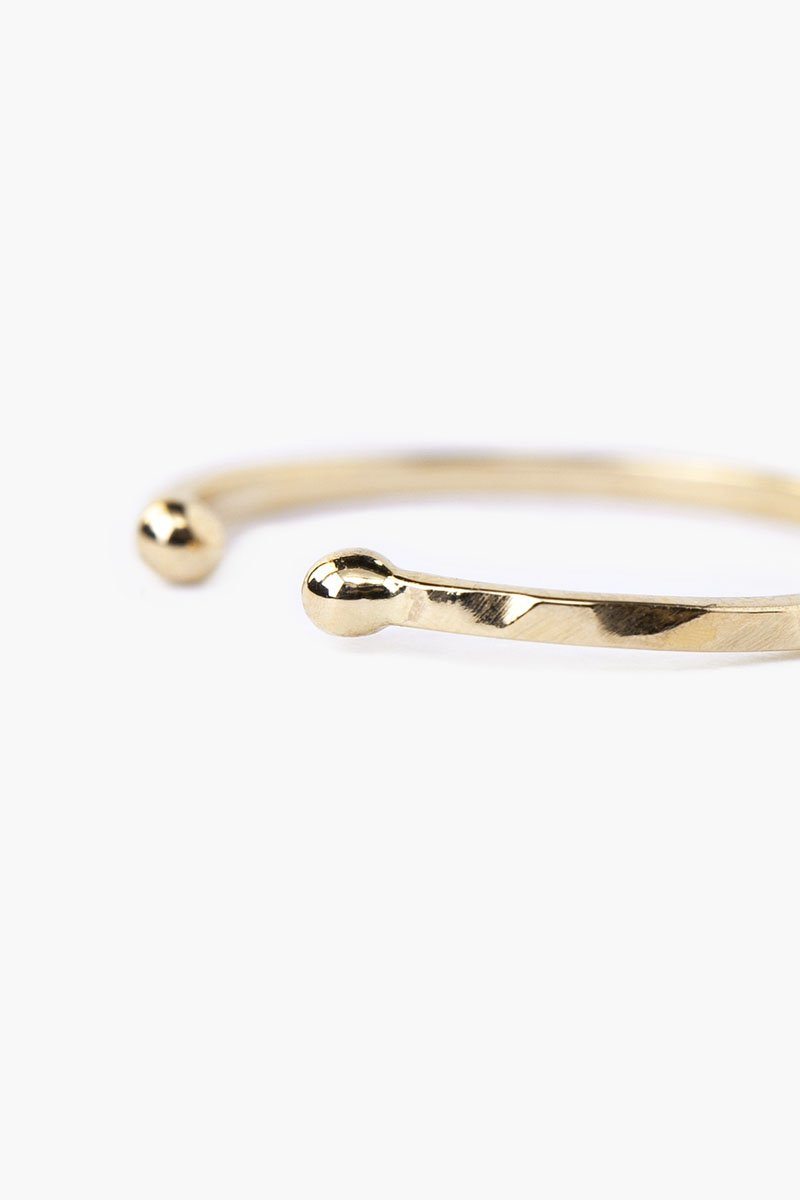 Hammered 14k Gold Toe Ring Design