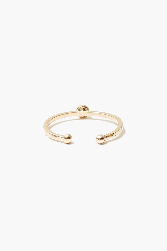 Champagne Diamond Toe Ring in 14k Gold 2