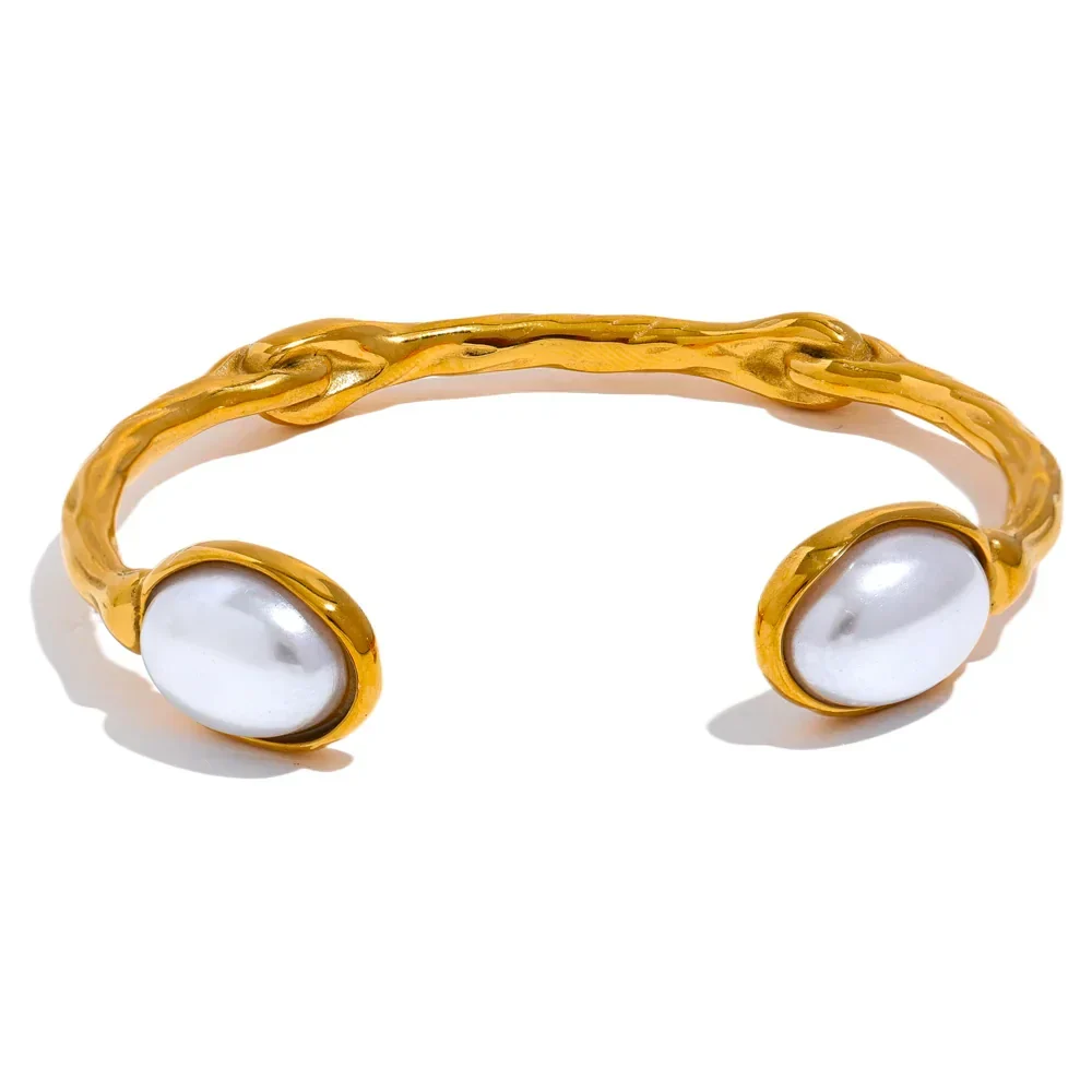 Imitation Pearl Cuff Bracelet for Women