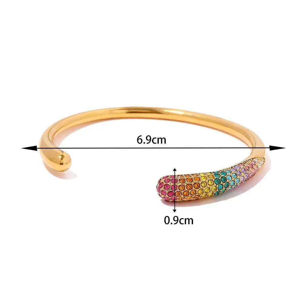 Elegant Gold Open Bangle Accessories for Women