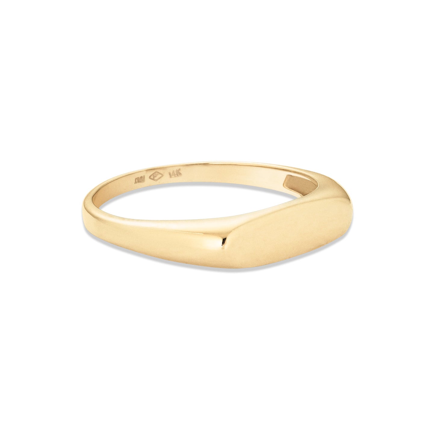 Bold Signet Ring in Stacked Design