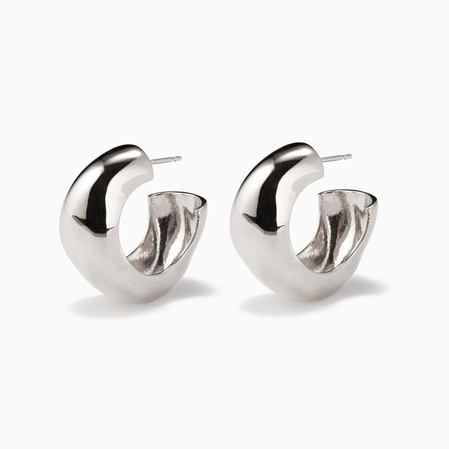 Small Hoop Earrings in Silver