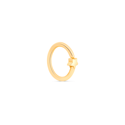 Starry Design Hoop Earrings for Everyday Wear