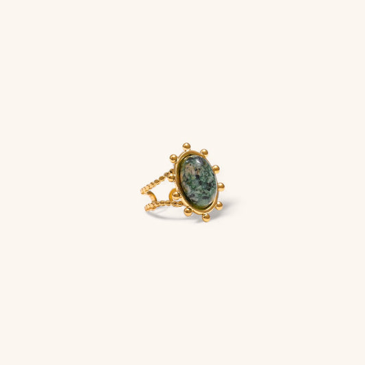 Turquoise Ring in Green Color Design